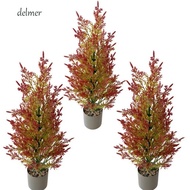 DELMER Artificial Christmas Tree, Handmade DIY Decor Gift Artificial Pine Tree, Realistic Elegant Re