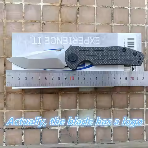 JUFULE 0620CF Emerson Tanto Carbon Fiber Titanium Ceramic Bearing Folding Mark 204P Tactical Outdoor