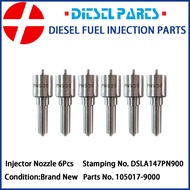 6pcs Diesel Injector Nozzle 105017-9000 DSLA147PN900 NP-DSLA147PN900 for ISUZU 4BD1 6HE1 8943946066 