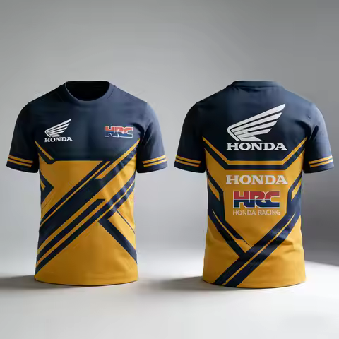 2026 Honda MotoGP WORLD SBK Team Surrounding T-shirt HRC Honda Racing T-shirt Outdoor Sports 3D Fast