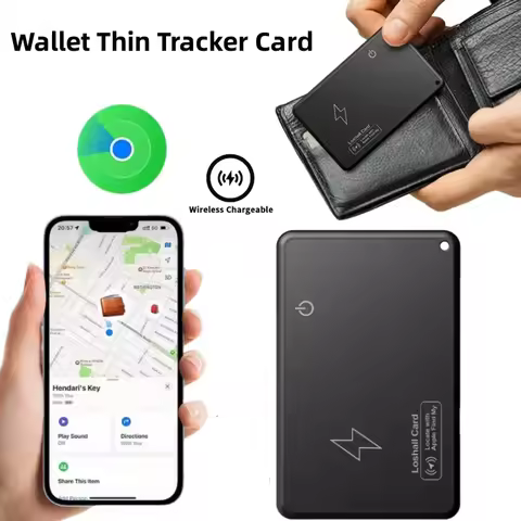 Wireless Charging Wallet Tracker Card Bluetooth-Compatible Smart Tracking Wallet Card Work with Appl