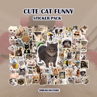 CUTE STICKER FUNNY CAT CUTE CAT STICKER Pack set