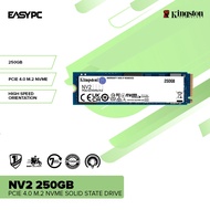 EasyPC | Kingston NV1 PCIe 3.0 or NV2 PCIe 4.0 M.2 NVME 250GB /  500GB / 1TB /  2TB / 4TB Solid State Drive SSD for Desktop PC &amp; Laptop