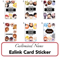 Personalised / Customised Name Ezlink Card Sticker 2