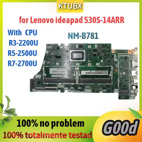 FOR Lenovo Yoga 530-14ARR Laptop motherboard PN:5B20R47697 NM-B781 With Ryzen 5 2500 CPU DDR4 100% F