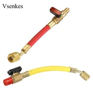 [Vsenkes] Car Charging Hoses Connector R22/R134A/R410 Manifold Hose Set 7.5" Long