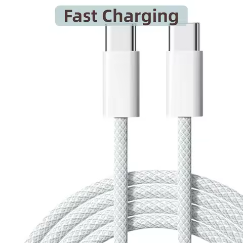 E3 Original 60W Type-C Fast Charger Cable For Apple iPhone 16 Pro Max 15 Usb C Quick Charging For Xi