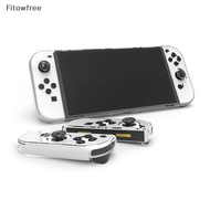 Fitow Crystal Protect Shell Compatible Nintendo Switch OLED Transparent Hard Case Cover for Switch OLED Console Accessories FE