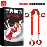 Jiuai Sm Props Bed Straps Bondage Magic Split Leg Pillow Set Adult Sex Toys