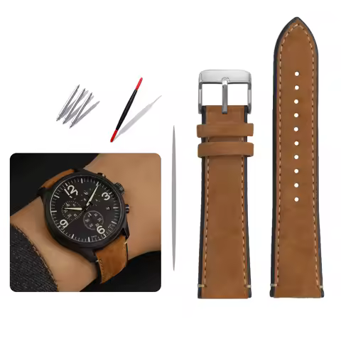 Suede Genuine Leather Bracelet for Tissot Quartz Watch T116 Series Watchband T116.617 Speed Cruiser 