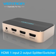Vention Brand HDMI Splitter 1 in 2 out HDMI Switch HDMI Switcher 1x2 HDMI 1 Input 2 Output Splitter