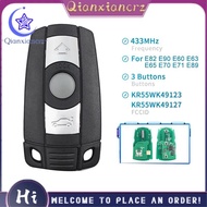 3 Buttons Remote Key for     1/3/5/7 Series E90 E91 E92 E60 Car Keyless Control ID46 PCF7945 Transmi