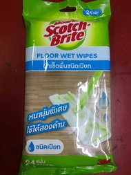 (สั่ง6อันแถมพวงกุญแจ) Scotch-brite 3M easy sweeper สก๊อตช์-ไบรต์® ผ้าเช็ดเก็บฝุ่นผ้าเช็ดพื้น แบบไฟฟ้