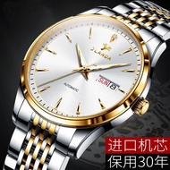 2021 new Swiss automatic watch men s mechanical watch men s watch double calendar luminous waterproof large dial