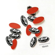 Hyundai | 5Pcs Car Remote Key Emblem Sticker Aluminum Decals For Hyundai IONIQ Sonata Elantra Grande
