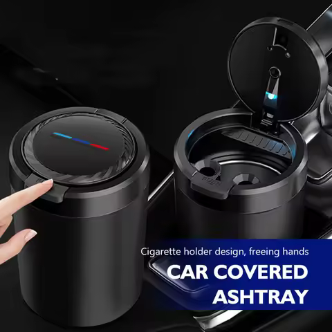 Universal Car Ashtray Garbag Can Multi-function Trash Bin For BMW E91 X5 E70 F11 E30 F31 X3 F25 F32 