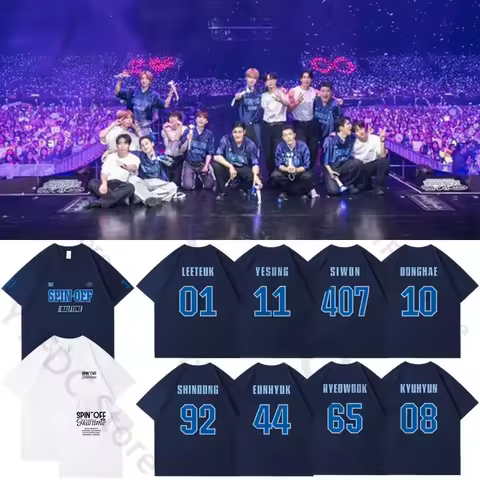 Super Junior Same T Shirt 2024 SUPER SHOW SPIN-OFF : Halftime Tops Tee Kpop Choi Siwon Eun Hyuk Summ