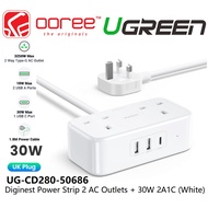UGREEN CD280 EXTENSION POWER STRIP WITH 30W PD CHARGER USB-C PORT 18W 2 USB A 2 AC OUTLETS (3250W 13