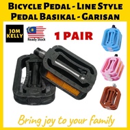 JOM KELLY 1 Pair Bicycle Pedals High Quality Lightweight Plastic Bike Accessories Basikal Lipat