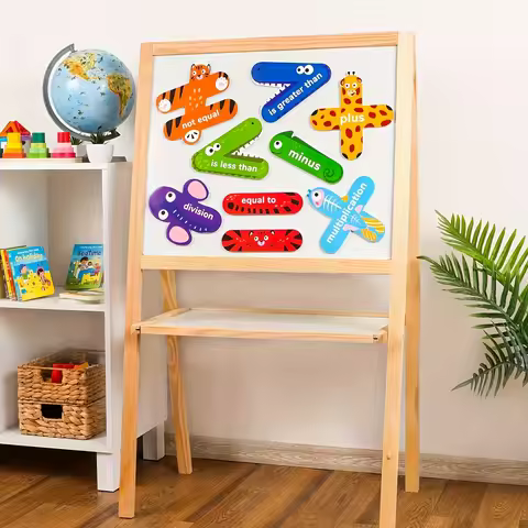 8PCS - Magnetic Tools for Teachers Math Symbols, Multiplication, Division, Animal Math Magnets for C