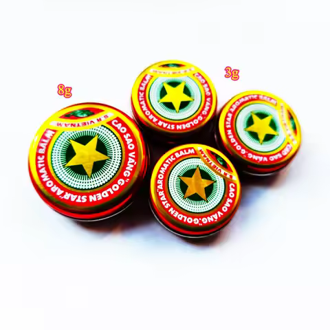 Newest Big 8g 2025 Vietnam Golden Star Summer Cooling Oil Solid Balm Oneself Relax Essential Oil Dri