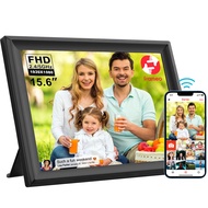 64GB FRAMEO WiFi Digital Picture Frame 15.6 inch WiFi Digital Photo Frame with 1920x1080 FHD IPS Tou