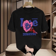 24 hour"Garfield cartoon printed short sleeved T-shirt formen and women, loose casual topA13"