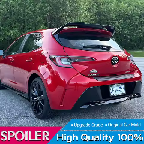 REAR BOOT ROOF SPOILER GLOSS BLACK FOR TOYOTA COROLLA E210 HATCHBACK 2019--2024 REAR WINDOW SPOILER