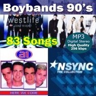 Boybands 90's 83 Tracks 256kbps Mp3 music CD