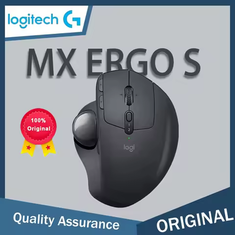 Mouse Logitech MX ERGO S Ergonomic Mouse Trackball Mouse Wireless Bluetooth Quick Charging with Unif
