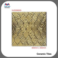 12"X12" HJ3306GG (A) (YH) -Glzed Ceramic Tiles (Decor Tiles) - Thickness 8mm= Non-Rectified_JubinBMS
