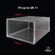 Abbaware Transparent Shoe Box Superclear/ Kotak Kasut /Stackable Shoes Rack/ Shoe Storage Box/ Shoe Cabinet/ Rak Kasut