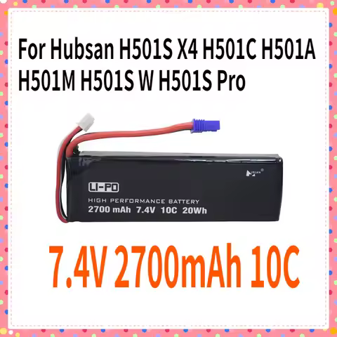 7.4V 2700mAh 10C Battery for Hubsan H501S X4 H501C H501A H501M H501S W H501S Pro Four-axis Aircraft,