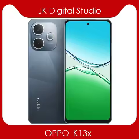 Google Play Original OPPO K13x 5G Mobile Phone MTK Dimensity6300 6.67inch LCD 120Hz 5800Mah 45W Supe