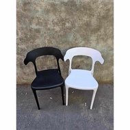 plastic horn chair simple adult plastic chair home dining chair thickened nordic plastic chair