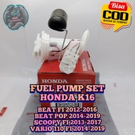 FUEL PUMP SATU SET KUALITAS ASLI ORIGINAL HONDA AHM K16 POMPA BENSIN /ROTAK DAN PELAMPUNG BEAT FI 2012-2016, BEAT POP 2014-2019, SCOOPY FI 2013-2017, VARIO 110 FI 2014-2019 FUL PUM ASSY