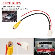 4 Pin RCA Input Plug Cable Adapter A65228 For Toyota Car Male