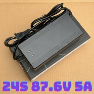 Electric vehicle battery charger 24s 76.8v - 87.6v 5a with high quality fan for 3.2v Lipo4 battery