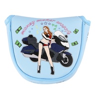 Magnetic Golf Putter Mallet Covers Club Protector PU Mallet Putter Headcover Portable Golf Putter Co