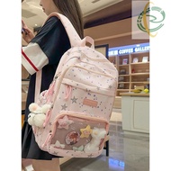 At0 Kawaii Ita Bag Rucksack Transparent Badge Display Anime Ita Rucksack Portable Student School Bag