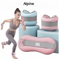 Alp Dumbbells (2 pieces) - gym yoga running leg weights 1kg, 2kg