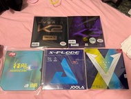 售乒乓球 膠皮 套膠 正手 反手 乒乓球拍 NEO省狂 藍海棉 K3Pro K2 天V 敏沖 海上明月 海夫 膨脹油 Joola Tihbar 紅雙喜 Xiom Stiga 球拍套