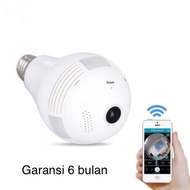 Camera CCTV WIFI Full HD bentuk bohlam LED with Speaker