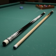 Elastic Leather Tip Chinese 8-Ball Cue Hand Polished Pool Cue Stick High Gloss Finish for Beginners,