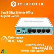 Plug &amp; Play MikroTik Router hEX RB750Gr3 Security Hardened, 5x Gigabit Ethernet, Mini Size, Up to 1Gbps WAN Aggregate, MicroSD, Support ALL local ISPs in Singapore including Singtel, Starhub, M1, MyRepublic, ViewQwest, for Home and Office
