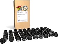 Wheel Accessories Parts 100 Pcs M14x1.5 14x1.5 Thread OEM Style Lug Nuts 0.90" Long Black Chrome 13/