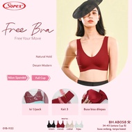 BH BRA AB058 SEAMLESS SOREX - SEAMLESS BRA BACK HOOK WITHOUT WIRE / BH ZERO FEEL BRALETTE SOREX AB05