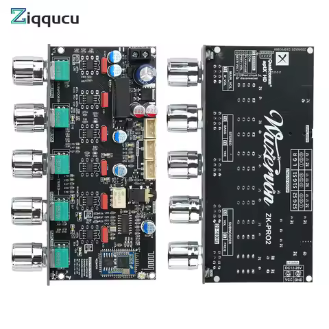 ZK-PRO2 HIFI Pre Stage Tone Board 2.1 Channel Subwoofer Audio Pre Stage Amplifier Board QCC3034+ES90