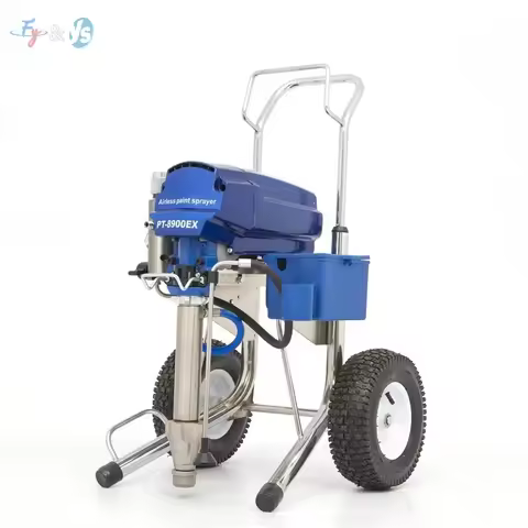 8.5L Airless Paint Sprayer 4000W Piston Pump Sprayer, PT-8900EX Professional Putty Plaster Spraying 