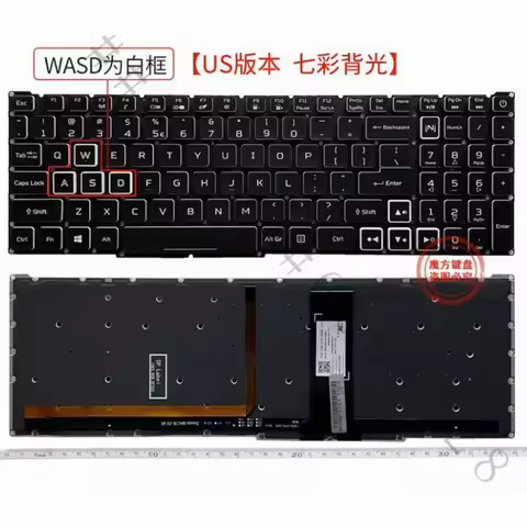 SS+US Layout RGB Backlit Keyboard For Acer Predator Helios 300 PH315-52 PH315-53 PH317-53 Laptop Rep